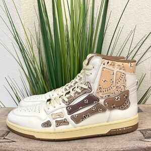 Amiri Bandana Skeleton Appliqué Sneakers